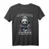 Heute möchte ich was mit Menschen machen Schubsen wäre toll - Lustiges Panda T-Shirt für Sarkasmus, Ironie & schwarzen Humor