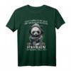 Heute möchte ich was mit Menschen machen Schubsen wäre toll - Lustiges Panda T-Shirt für Sarkasmus, Ironie & schwarzen Humor