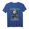 Heute möchte ich was mit Menschen machen Schubsen wäre toll - Lustiges Panda T-Shirt für Sarkasmus, Ironie & schwarzen Humor
