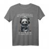 Heute möchte ich was mit Menschen machen Schubsen wäre toll - Lustiges Panda T-Shirt für Sarkasmus, Ironie & schwarzen Humor