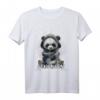 Heute möchte ich was mit Menschen machen Schubsen wäre toll - Lustiges Panda T-Shirt für Sarkasmus, Ironie & schwarzen Humor
