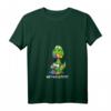 Lustiges Drache frisst Einhorn T-Shirt mit V-Ausschnitt – Satirisches Märchen Motiv für Einhornhasser & Fabelwesen Fans, Geschenkidee für Weihnachten