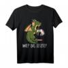 Lustiges Drache frisst das letzte Einhorn T-Shirt - Provokantes Märchenmotiv für Fans & Einhornhasser, perfekt als Geschenk