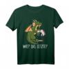 Lustiges Drache frisst das letzte Einhorn T-Shirt - Provokantes Märchenmotiv für Fans & Einhornhasser, perfekt als Geschenk