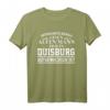 Duisburg - Unterschätze niemals einen alten Mann Geschenk T-Shirt - Lustiges Personalisiertes Shirt für Väter, Opas & Männer aus Duisburg