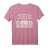 Duisburg - Unterschätze niemals einen alten Mann Geschenk T-Shirt - Lustiges Personalisiertes Shirt für Väter, Opas & Männer aus Duisburg