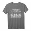 Duisburg - Unterschätze niemals einen alten Mann Geschenk T-Shirt - Lustiges Personalisiertes Shirt für Väter, Opas & Männer aus Duisburg