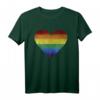 LGBT Regenbogen Herz T-Shirt - Gay Pride CSD Shirt für Supporter, Queer, Schwul, Lesbisch, Bisexuell & Transgender