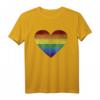 LGBT Regenbogen Herz T-Shirt - Gay Pride CSD Shirt für Supporter, Queer, Schwul, Lesbisch, Bisexuell & Transgender