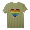 LGBT Regenbogen Herz T-Shirt - Gay Pride CSD Shirt für Supporter, Queer, Schwul, Lesbisch, Bisexuell & Transgender