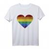 LGBT Regenbogen Herz T-Shirt - Gay Pride CSD Shirt für Supporter, Queer, Schwul, Lesbisch, Bisexuell & Transgender