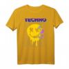Rave House Weed Emoticon Techno Musik Outfit - Festival & Party T-Shirt für Techno Fans & Rave Enthusiasten