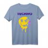 Rave House Weed Emoticon Techno Musik Outfit - Festival & Party T-Shirt für Techno Fans & Rave Enthusiasten