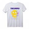 Rave House Weed Emoticon Techno Musik Outfit - Festival & Party T-Shirt für Techno Fans & Rave Enthusiasten