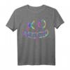 Rainbow Rave Face Festival Tekk T-Shirt für Männer & Frauen – Perfekt für EDM, Rave & Techno Festivals & Geschenke für Festivalfans