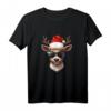 Rudolph Weihnachtsmütze Sonnenbrille Santa lustiges Rentier T-Shirt – Lustiges Weihnachtsgeschenk für die ganze Familie und Partnerlook zu Weihnachten