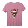 Rudolph Weihnachtsmütze Sonnenbrille Santa lustiges Rentier T-Shirt – Lustiges Weihnachtsgeschenk für die ganze Familie und Partnerlook zu Weihnachten