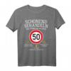 50. Geburtstag T-Shirt für Männer mit Oldtimer-Design – Humorvolles Geschenk zum 50. Geburtstag, Verkehrsschild und Tempo 50 Motiv