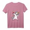 Damen T-Shirt mit Dabbing Einhorn und Spruch 'Es eskaliert Eh' – Lustiges Wein Geschenk für Frauen, perfekt für Weinliebhaberinnen & Geburtstage