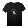 HapPanda JGA - Ich bin die Braut! Einhorn T-Shirt für Junggesellinnenabschied, lustiges Braut-Partyoutfit für Damen