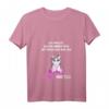 Damen Einhorn T-Shirt mit V-Ausschnitt - Lustiges Humor-Shirt mit Spruch für Menschenhasser, perfekt für Schule, Uni, Arbeit & Zuhause