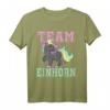 Lustiges Team Einhorn T-Shirt für Damen und Kinder - Graues oder schwarzes Einhorn Design für Partys, Festivals & Familienfeiern
