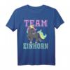Lustiges Team Einhorn T-Shirt für Damen und Kinder - Graues oder schwarzes Einhorn Design für Partys, Festivals & Familienfeiern