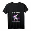 Damen 'Bin Da ! Kann losgehen !' - Party Einhorn T-Shirt mit V-Ausschnitt für Humor, Geburtstag & Feiertage