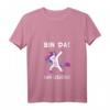 Damen 'Bin Da ! Kann losgehen !' - Party Einhorn T-Shirt mit V-Ausschnitt für Humor, Geburtstag & Feiertage