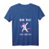 Damen 'Bin Da ! Kann losgehen !' - Party Einhorn T-Shirt mit V-Ausschnitt für Humor, Geburtstag & Feiertage