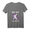Damen 'Bin Da ! Kann losgehen !' - Party Einhorn T-Shirt mit V-Ausschnitt für Humor, Geburtstag & Feiertage