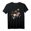 Weihnachtsmann reitet Einhorn - Lustiges Weihnachts-T-Shirt für die festliche Zeit, perfekt als Geschenk für Familie und Freunde