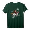 Weihnachtsmann reitet Einhorn - Lustiges Weihnachts-T-Shirt für die festliche Zeit, perfekt als Geschenk für Familie und Freunde