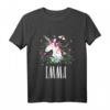 Kinder Einhorn Pferd Name Emma Mädchen Geschenk T-Shirt – Personalisierte Einhorn T-Shirts für Mädchen, Reiten & Pony-Liebhaberinnen