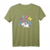 RTFM Einhorn T-Shirt mit buntem Regenbogen und lachenden Wolken – Humorvolles Motiv für alle, die viel erklären müssen