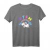 RTFM Einhorn T-Shirt mit buntem Regenbogen und lachenden Wolken – Humorvolles Motiv für alle, die viel erklären müssen