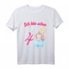Kinder Ich bin schon vier Einhorn Mädchen T-Shirt - Süßes Geburtstagsoutfit für 4-jährige Mädchen, ideales Geschenk zum 4. Geburtstag