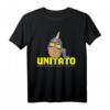 Unitato Veganes Einhorn T-Shirt - Lustiges Kartoffel Motiv für Veganer, Vegetarier, Landwirte und Kartoffelliebhaber
