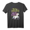 Tschüss Kindergarten Hallo Schule 2021 Einhorn Einschulung T-Shirt – Perfektes Geschenk für kleine Schulanfängerinnen