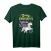 Tschüss Kindergarten Hallo Schule 2021 Einhorn Einschulung T-Shirt – Perfektes Geschenk für kleine Schulanfängerinnen