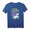 Tschüss Kindergarten Hallo Schule 2021 Einhorn Einschulung T-Shirt – Perfektes Geschenk für kleine Schulanfängerinnen