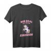 Damen Lustiges Einhorn T-Shirt mit V-Ausschnitt - Witziges Statement für Frauen und Mädchen, Geschenk für Einhorn-Liebhaberinnen