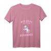 Damen Lustiges Einhorn T-Shirt mit V-Ausschnitt - Witziges Statement für Frauen und Mädchen, Geschenk für Einhorn-Liebhaberinnen