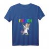 Einhorn T-Shirt zum 50. Geburtstag – Lustige Geschenkidee für Frauen und Männer, 50 Jahre Fuffzich Geschenk mit V-Ausschnitt