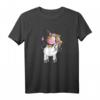 Einhorn Faultier Team T-Shirt - Lustiges Fantasy Motiv für Kinder, Teenager, Damen und Herren, Perfekt als Geschenk zu Weihnachten & Geburtstag