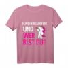 Ich bin Besoffen und wer bist du? Lustiges Einhorn Malle Geschenk T-Shirt für Fasching, Mallorca-Urlaub & Junggesellenabschied
