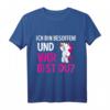 Ich bin Besoffen und wer bist du? Lustiges Einhorn Malle Geschenk T-Shirt für Fasching, Mallorca-Urlaub & Junggesellenabschied