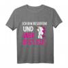 Ich bin Besoffen und wer bist du? Lustiges Einhorn Malle Geschenk T-Shirt für Fasching, Mallorca-Urlaub & Junggesellenabschied