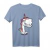 Lustiges grinsendes Einhorn T-Shirt – Buntes, fröhliches Motiv für Kinder und Einhorn-Fans