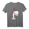 Lustiges grinsendes Einhorn T-Shirt – Buntes, fröhliches Motiv für Kinder und Einhorn-Fans